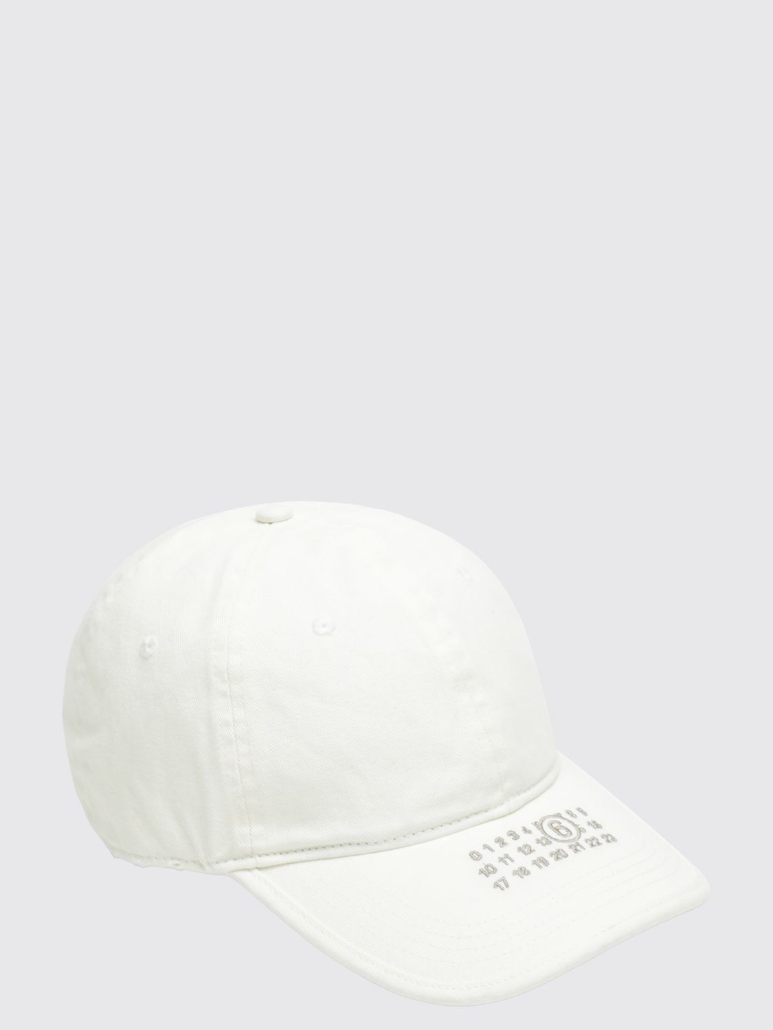 Mm6 Maison Margiela Cotton Baseball Cap with Numeric Logo