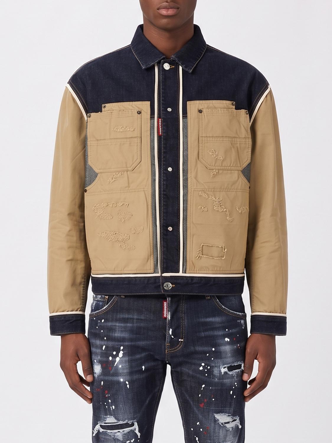DSQUARED2 Jacket Men color Beige