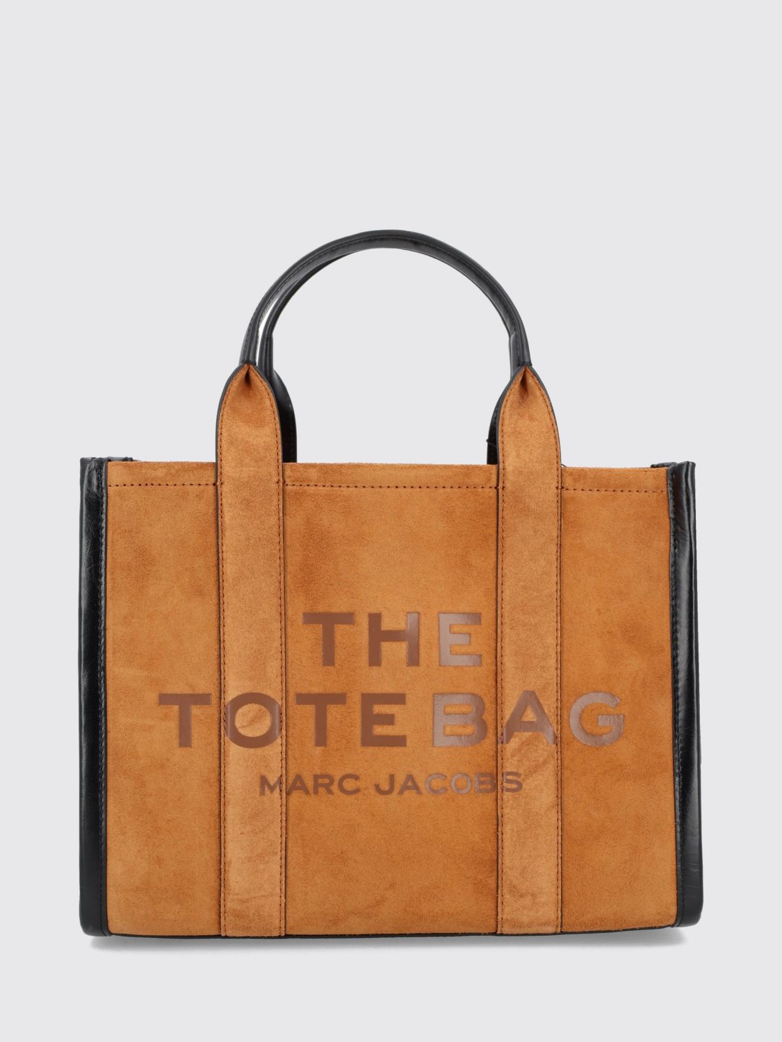MARC JACOBS The Medium Tote Bag in Suede Leather with Logo