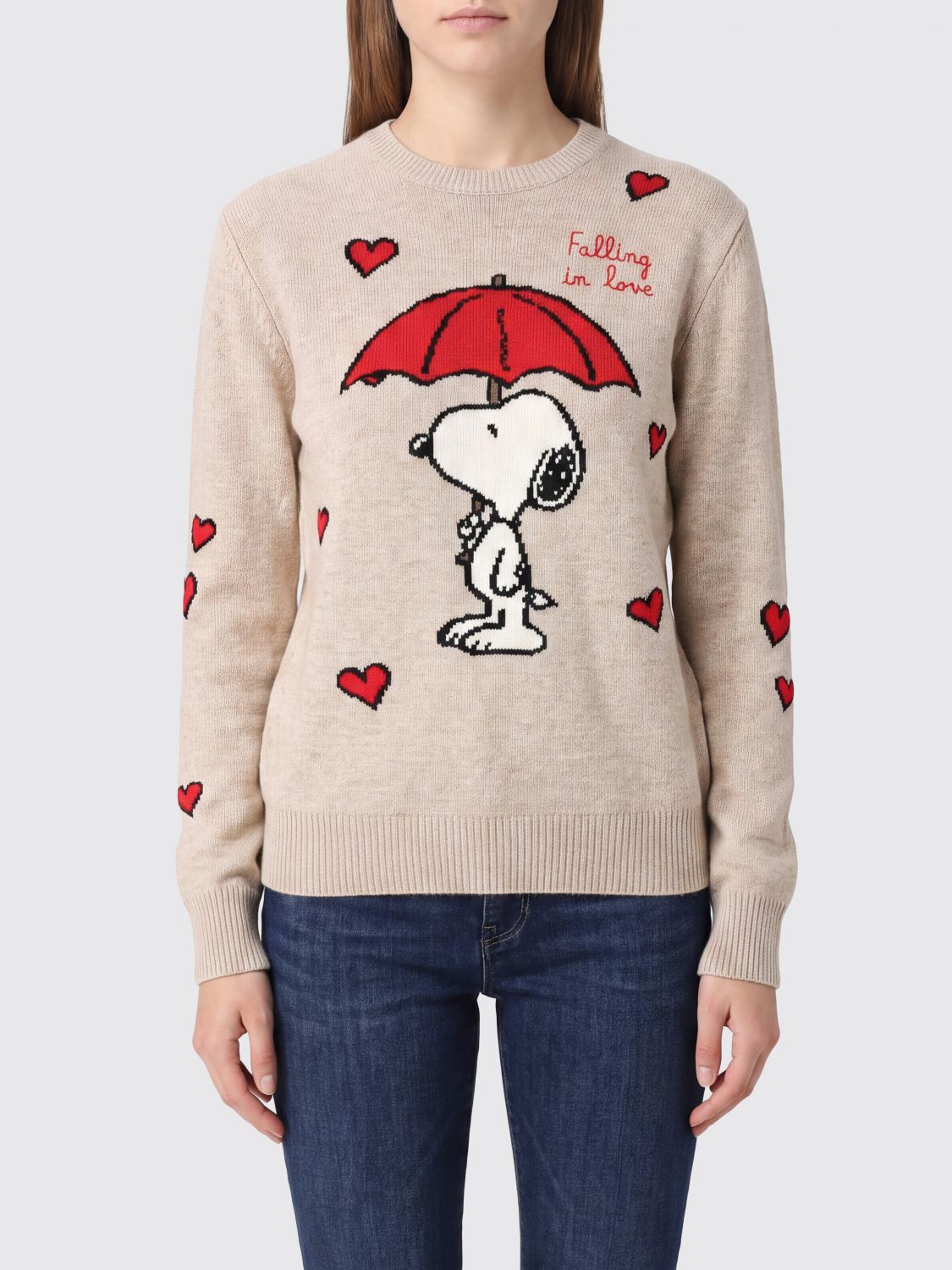MC2 SAINT BARTH Pullover aus Kaschmir- und Wollmischung mit Grafikdruck