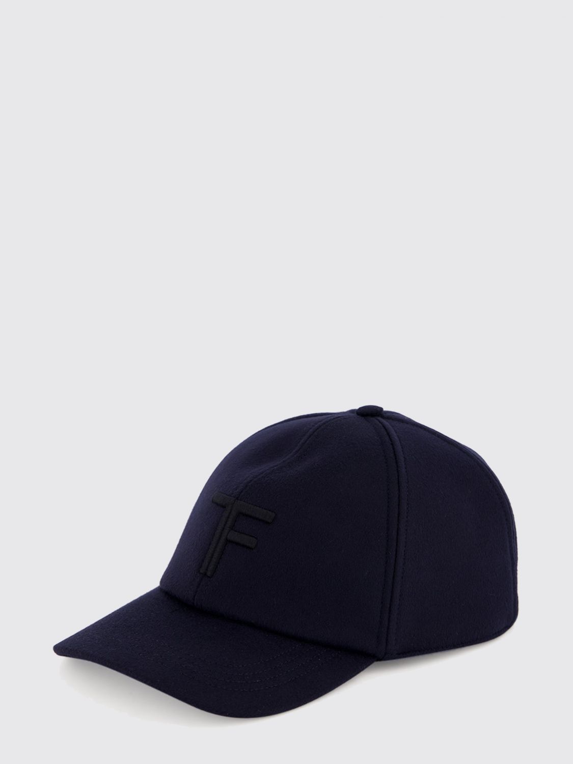 TOM FORD Baseballkappe aus Kaschmir mit gesticktem Monogramm
