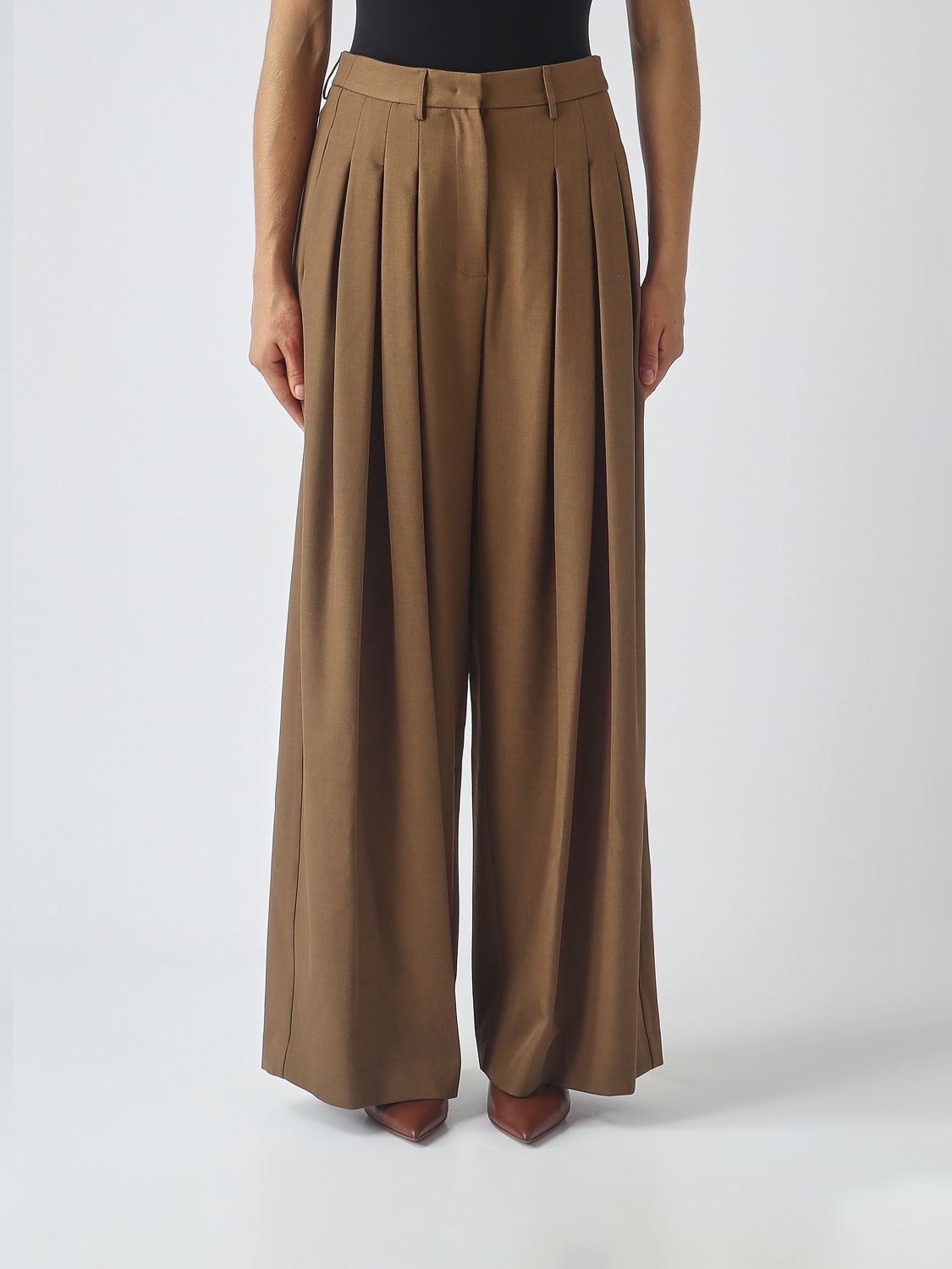 MEIMEIJ Pants Woman color Brown