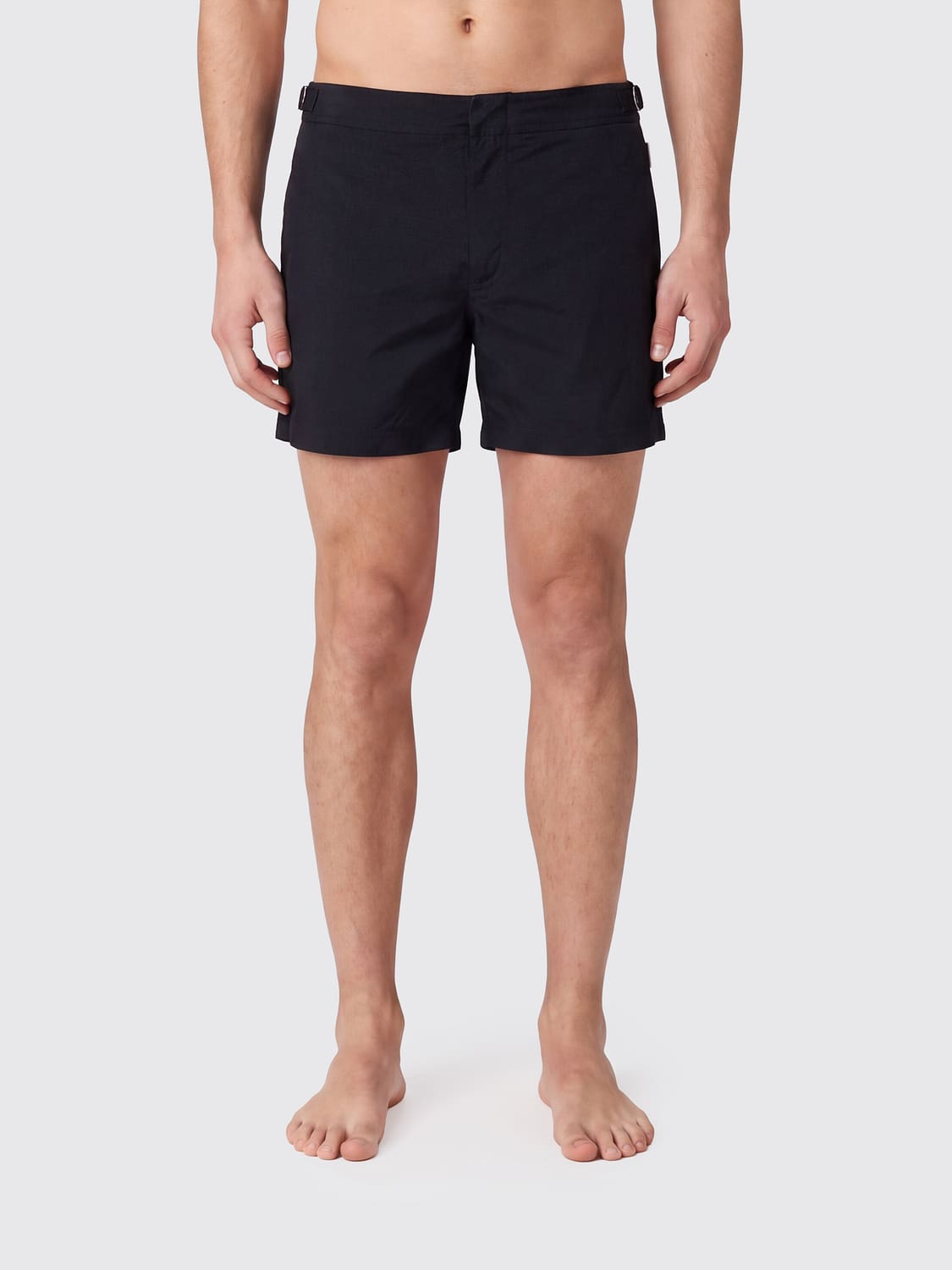 ORLEBAR BROWN Black Polyamide Swim Shorts with Adjustable Side Buckles ORLEBAR BROWN Black Polyamide Swim Shorts with Adjustable Side Buckles
