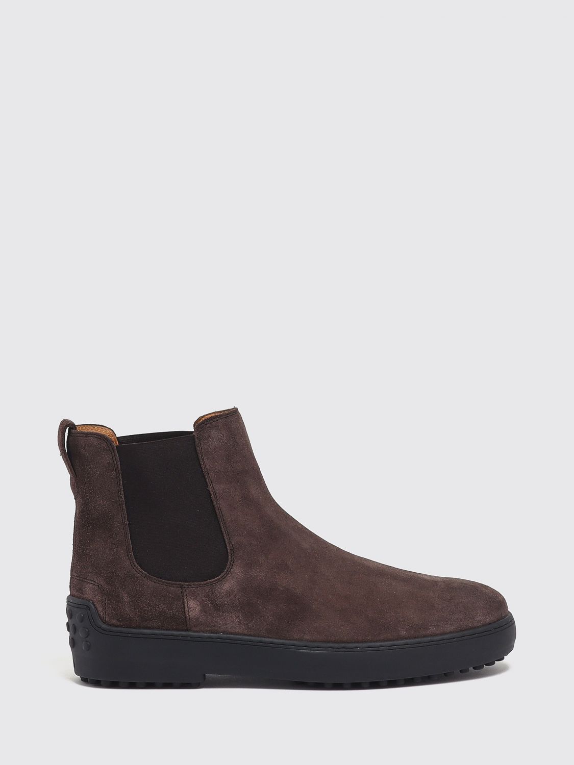 TOD'S Gommino Chelsea-Boots aus Veloursleder mit T Timeless-Logo