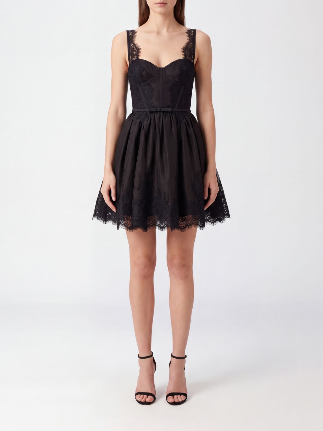 ZIMMERMANN Schulterfreies Bustier-Minikleid aus Leinen und Seide