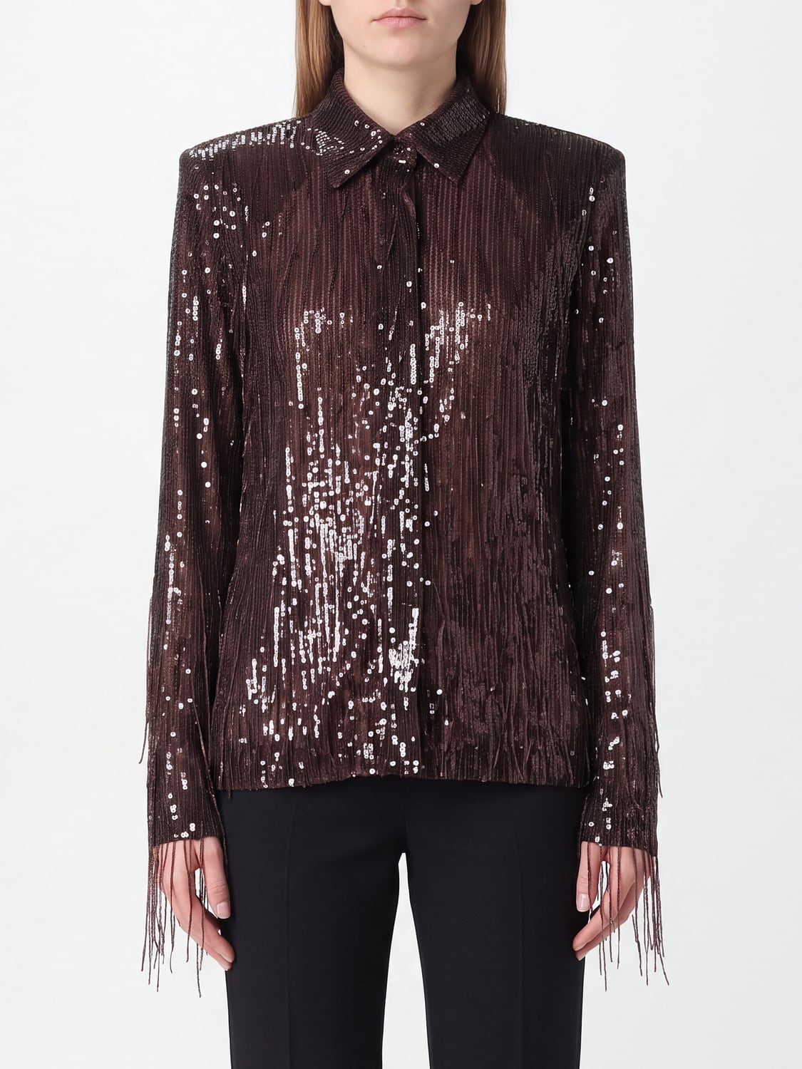 FEDERICA TOSI Shirt Woman color Brown