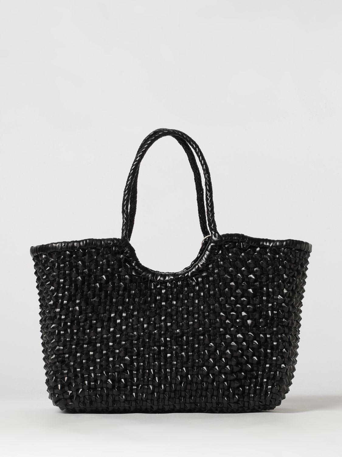 DRAGON DIFFUSION Large Nantucket Tote Bag in Hand-Woven Buffalo Leather