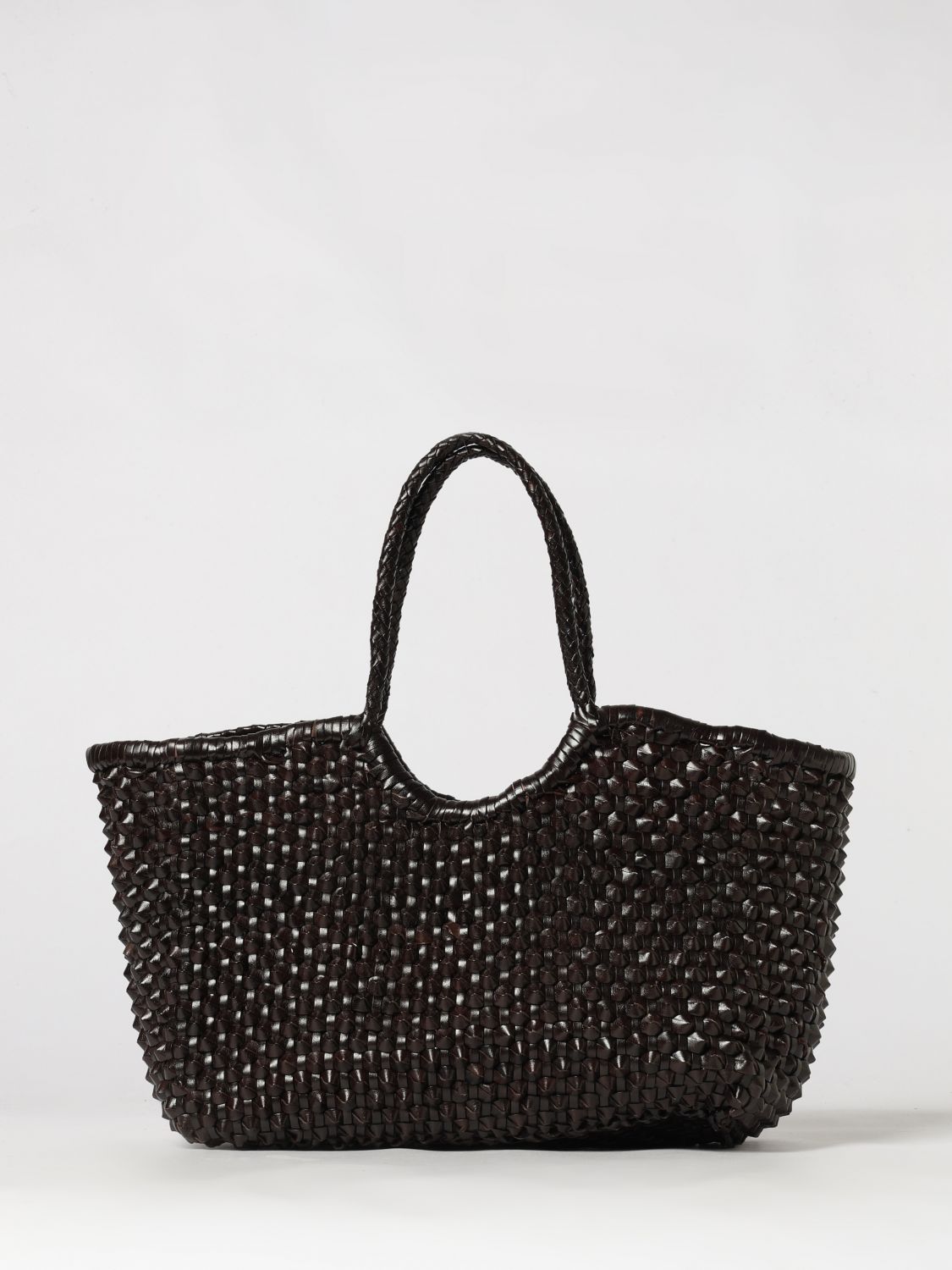 DRAGON DIFFUSION Large Nantucket Tote Bag in Hand-Woven Buffalo Leather