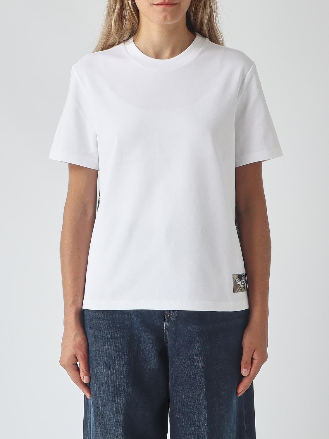 BARBOUR T-Shirts Donna colore Bianco