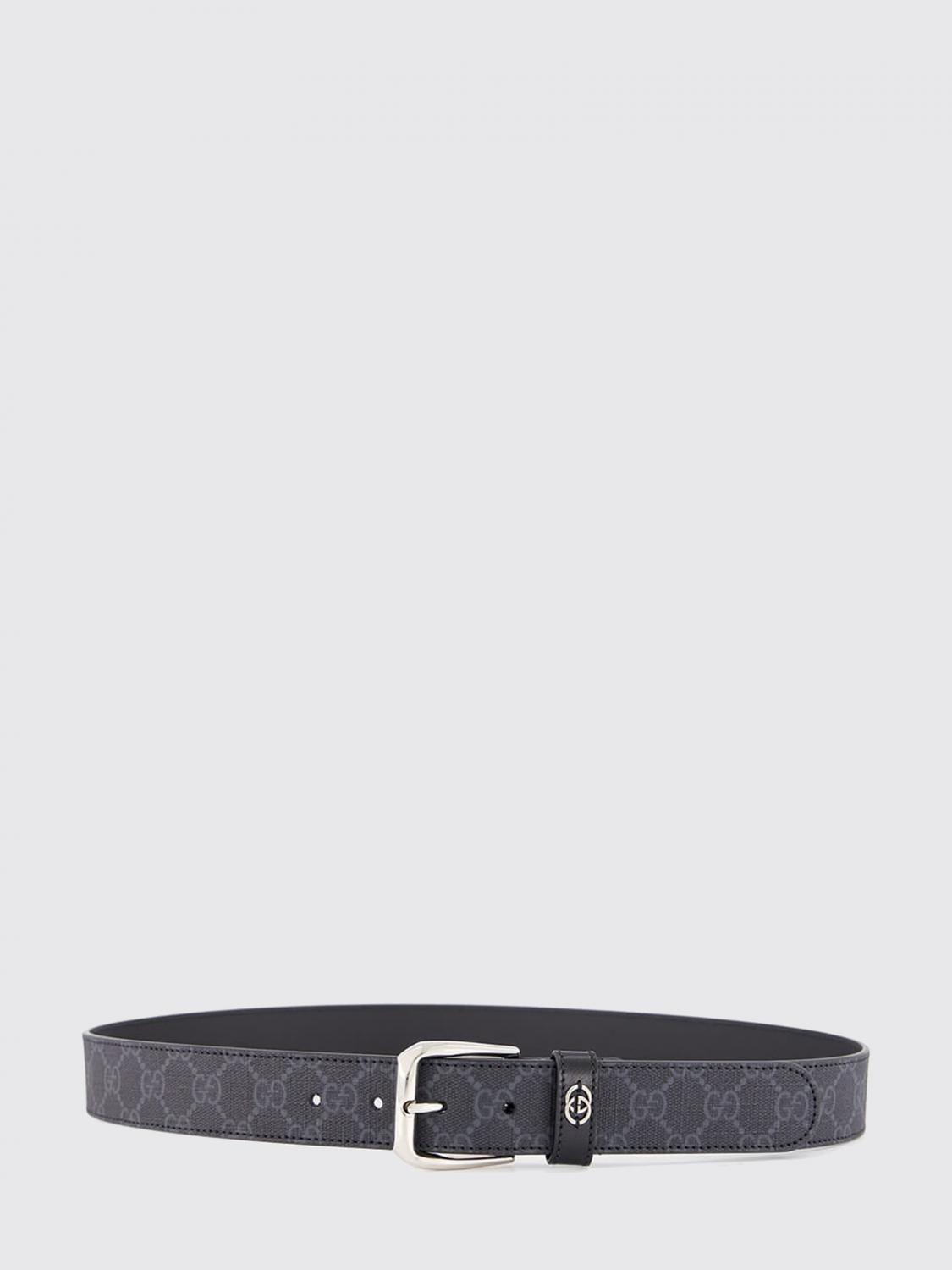 Gucci GG Supreme Canvas Belt with Monogram Buckle