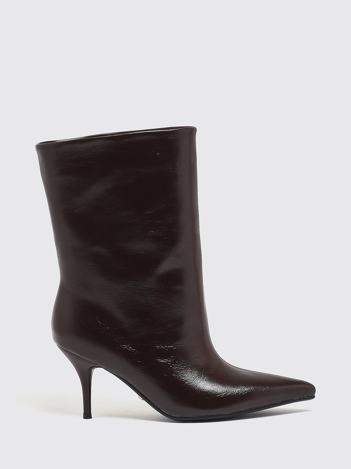 TWENTY FOURHAITCH Unuk Knee-High Boots in Faux Leather with Stiletto Heel TWENTY FOURHAITCH Unuk Knee-High Boots in Faux Leather with Stiletto Heel