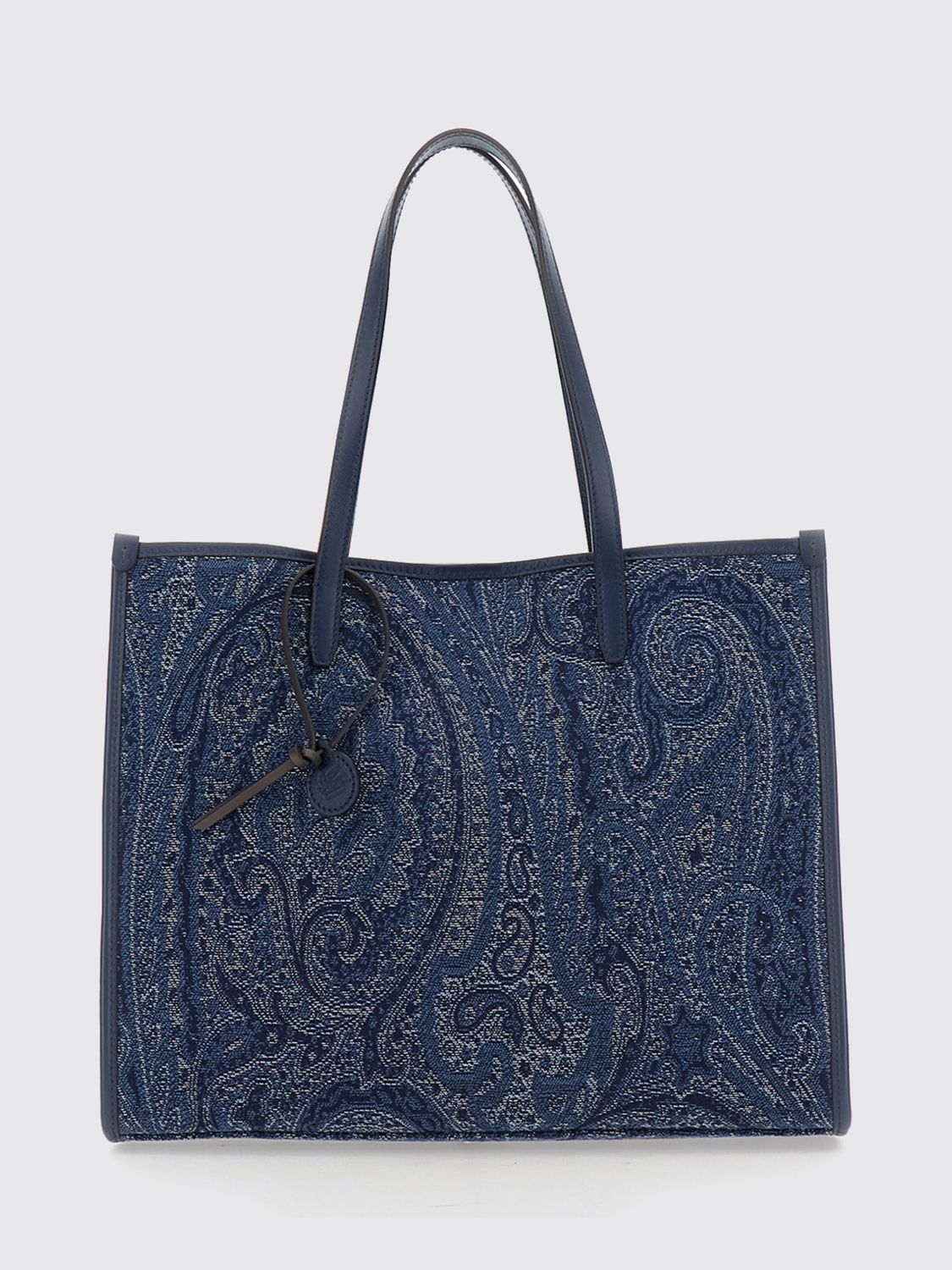 ETRO Large Love Trotter Paisley Jacquard Cotton Tote Bag ETRO Large Love Trotter Paisley Jacquard Cotton Tote Bag