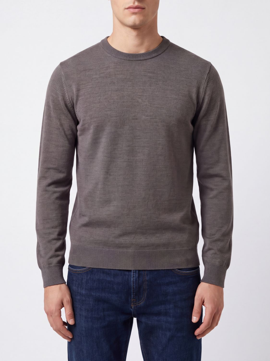 K-Way Wool, Silk and Cashmere Blend Crewneck Jumper