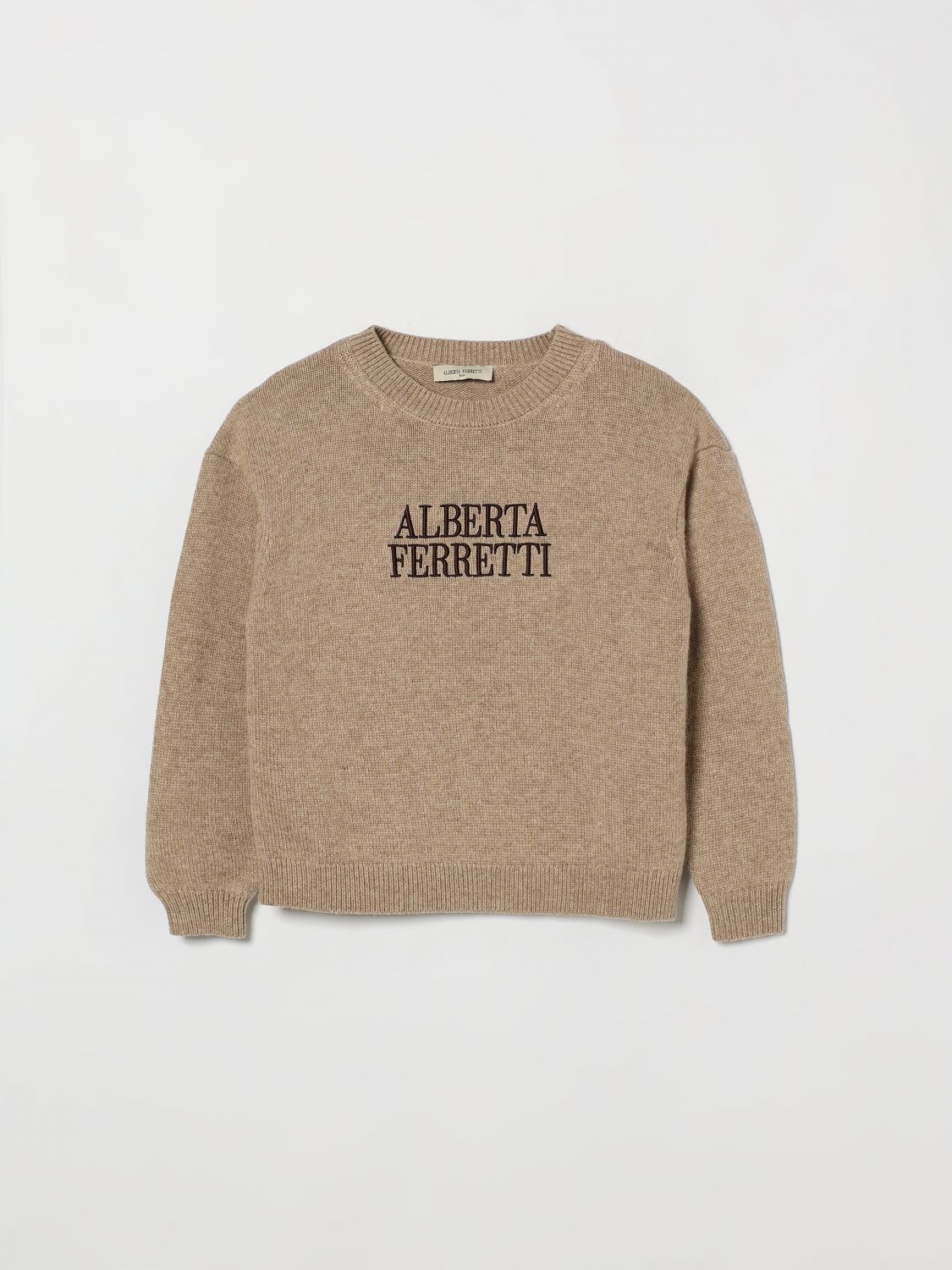 ALBERTA FERRETTI Slim-Fit-Sweatshirt für Mädchen aus Baumwolle mit Spitze