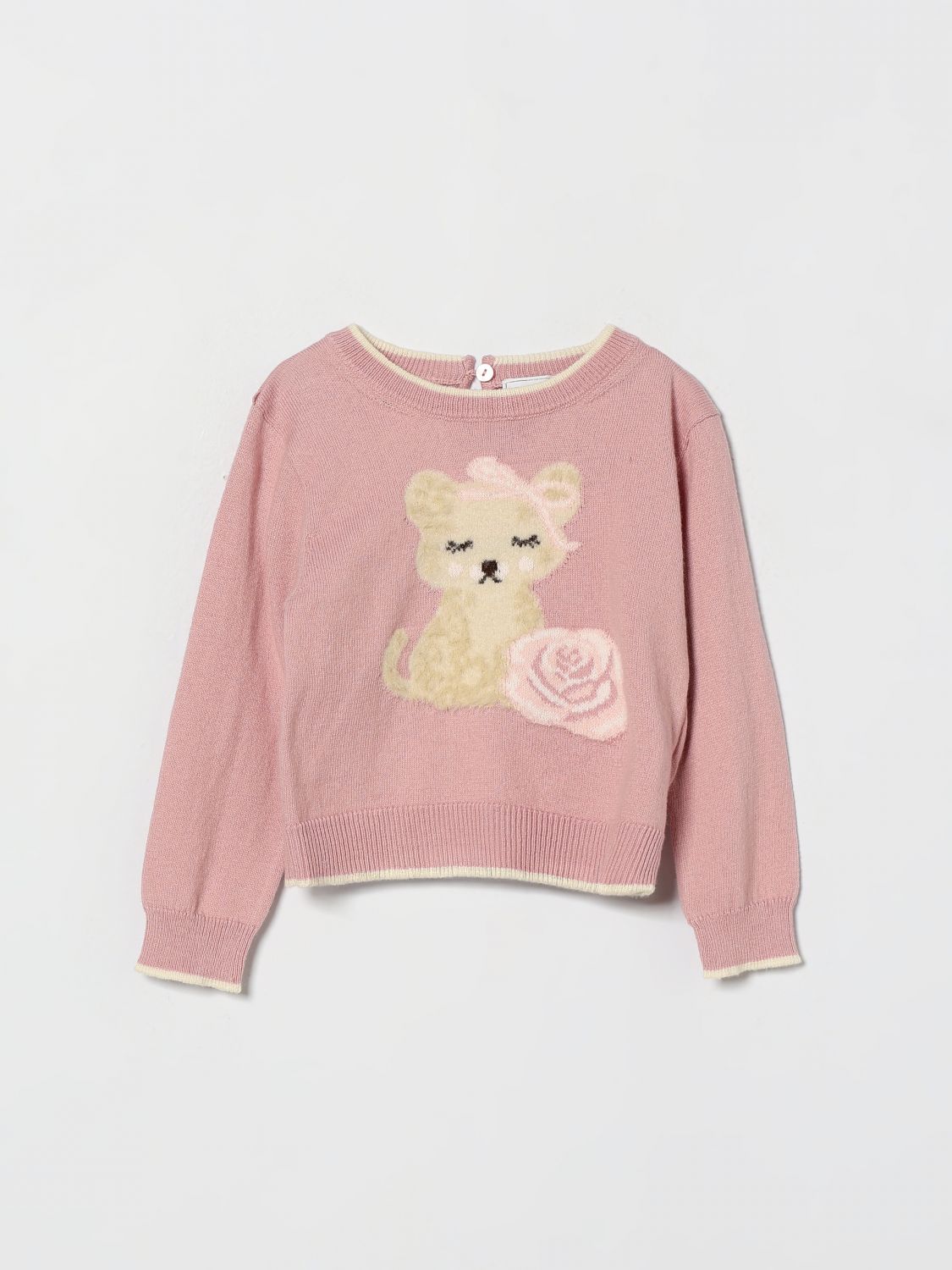 MONNALISA Wollpullover Leopardina für Mädchen mit Grafikdruck