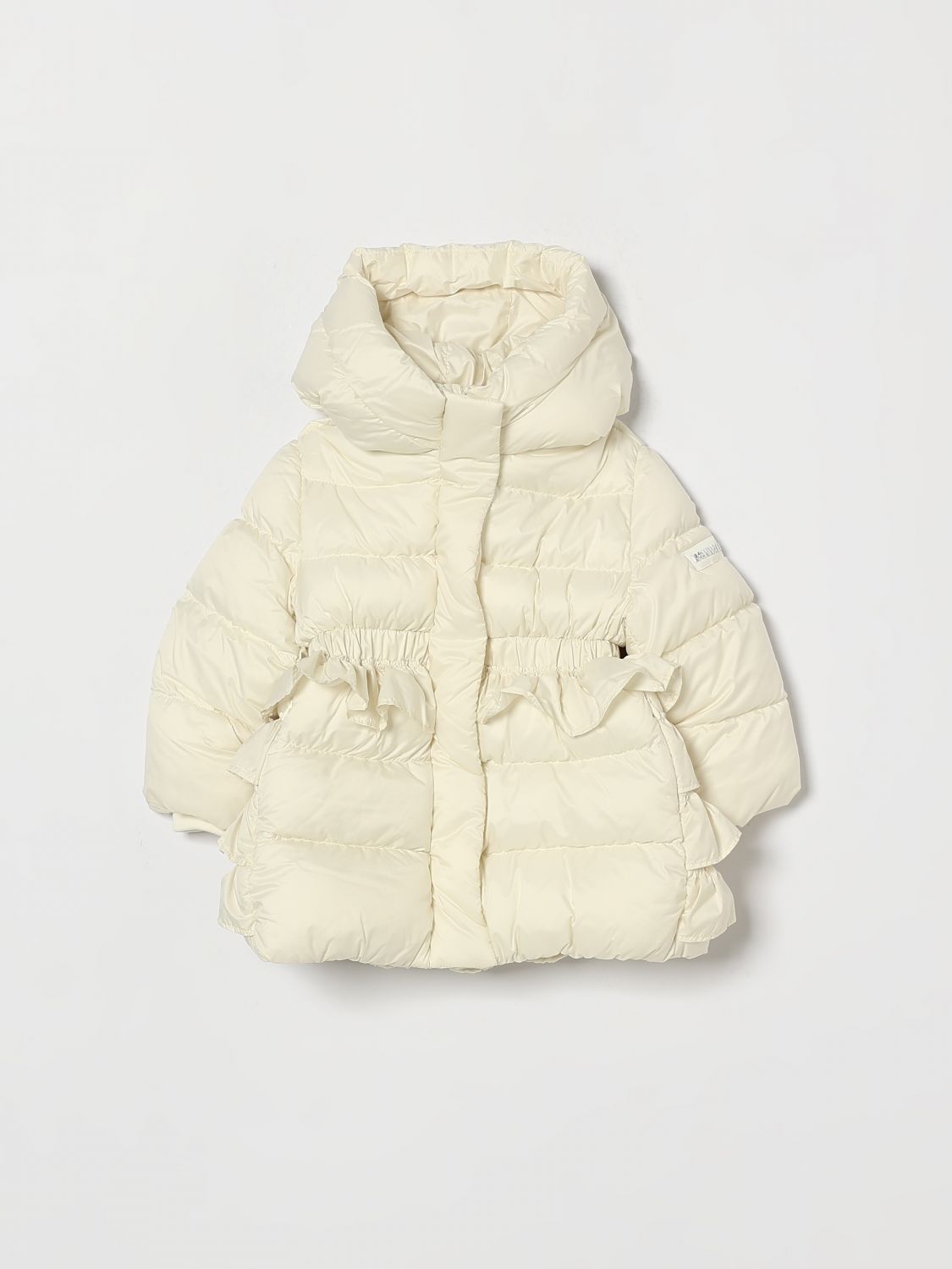 MONNALISA Wasserabweisende Nylon-Daunenjacke für Mädchen mit Rüschen