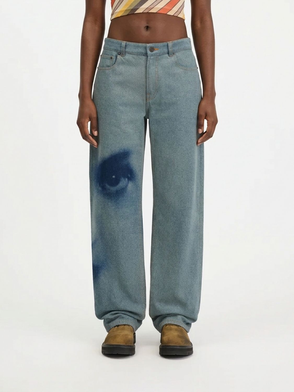 JEAN PAUL GAULTIER Jeans Donna colore Fantasia