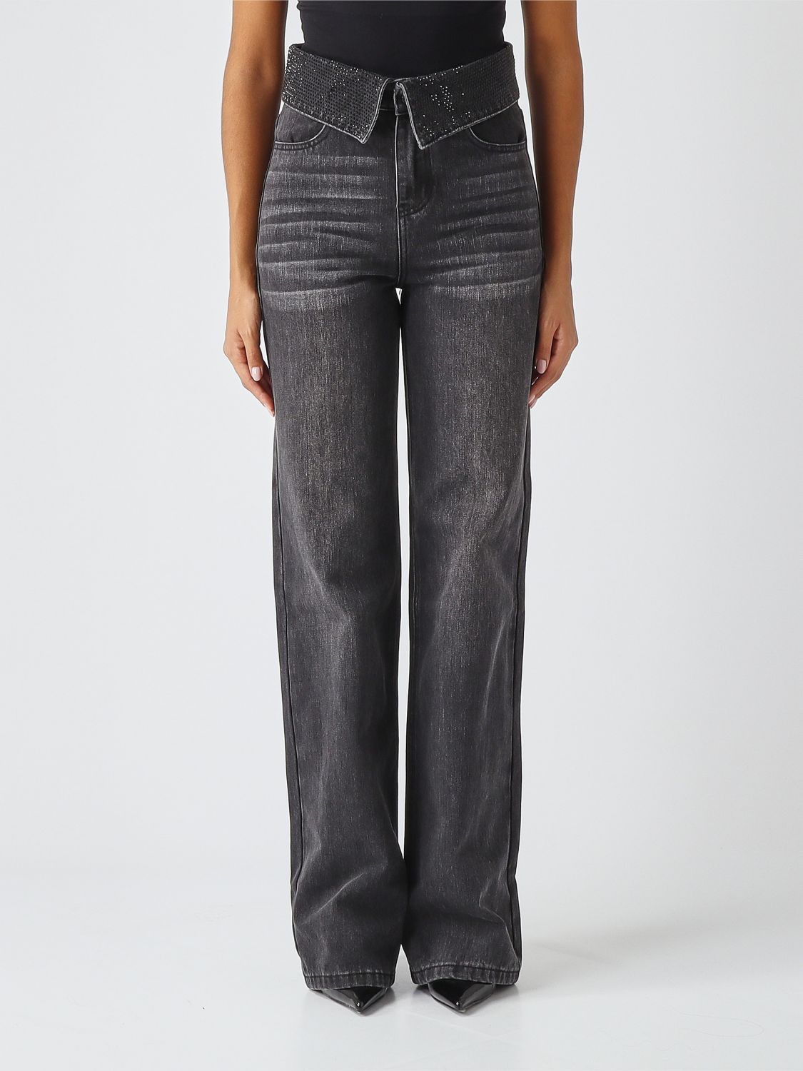 TWENTY FOURHAITCH Jeans Woman color Black TWENTY FOURHAITCH Jeans Woman color Black