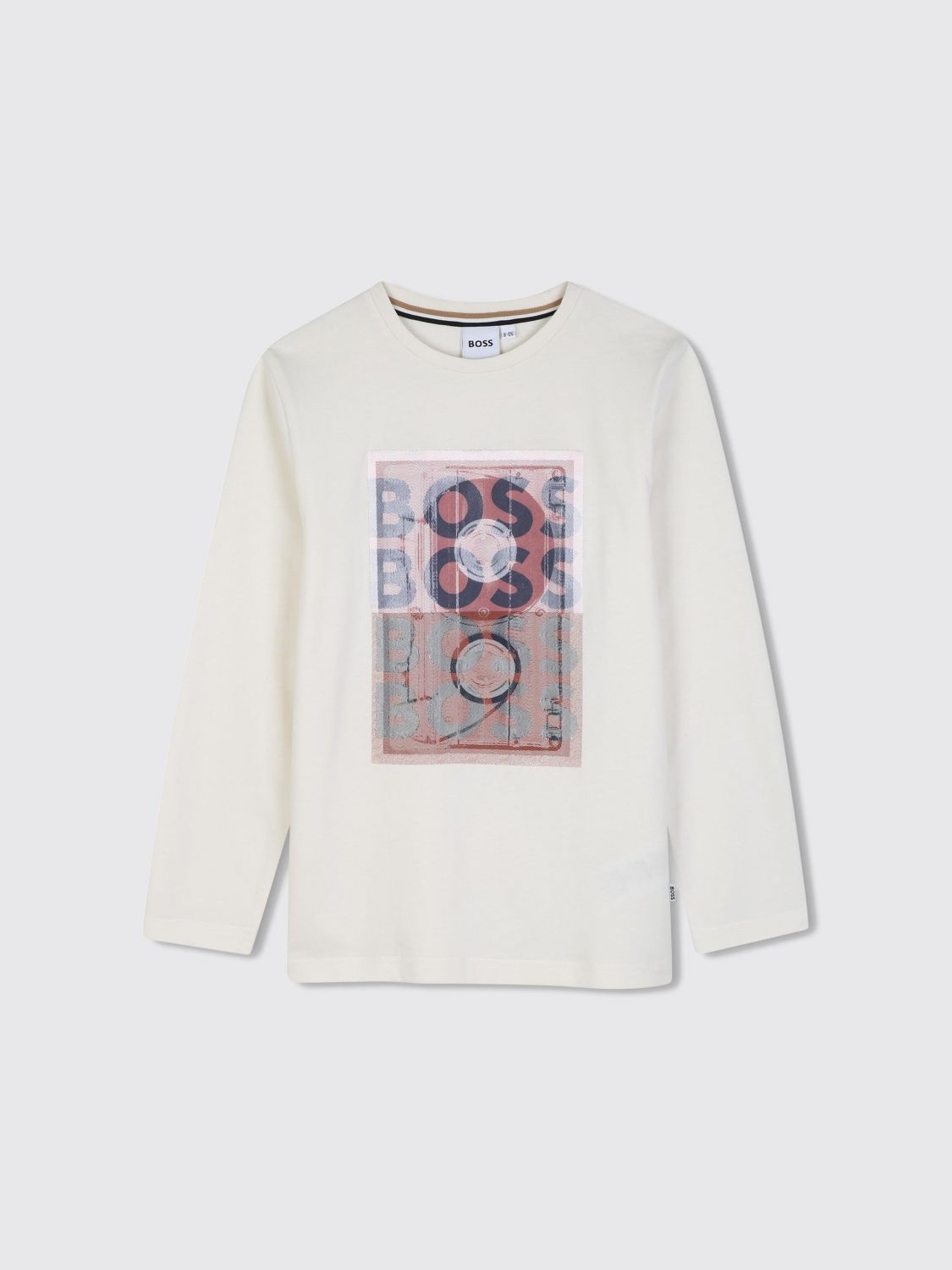 BOSS T-Shirt Bambino colore Panna