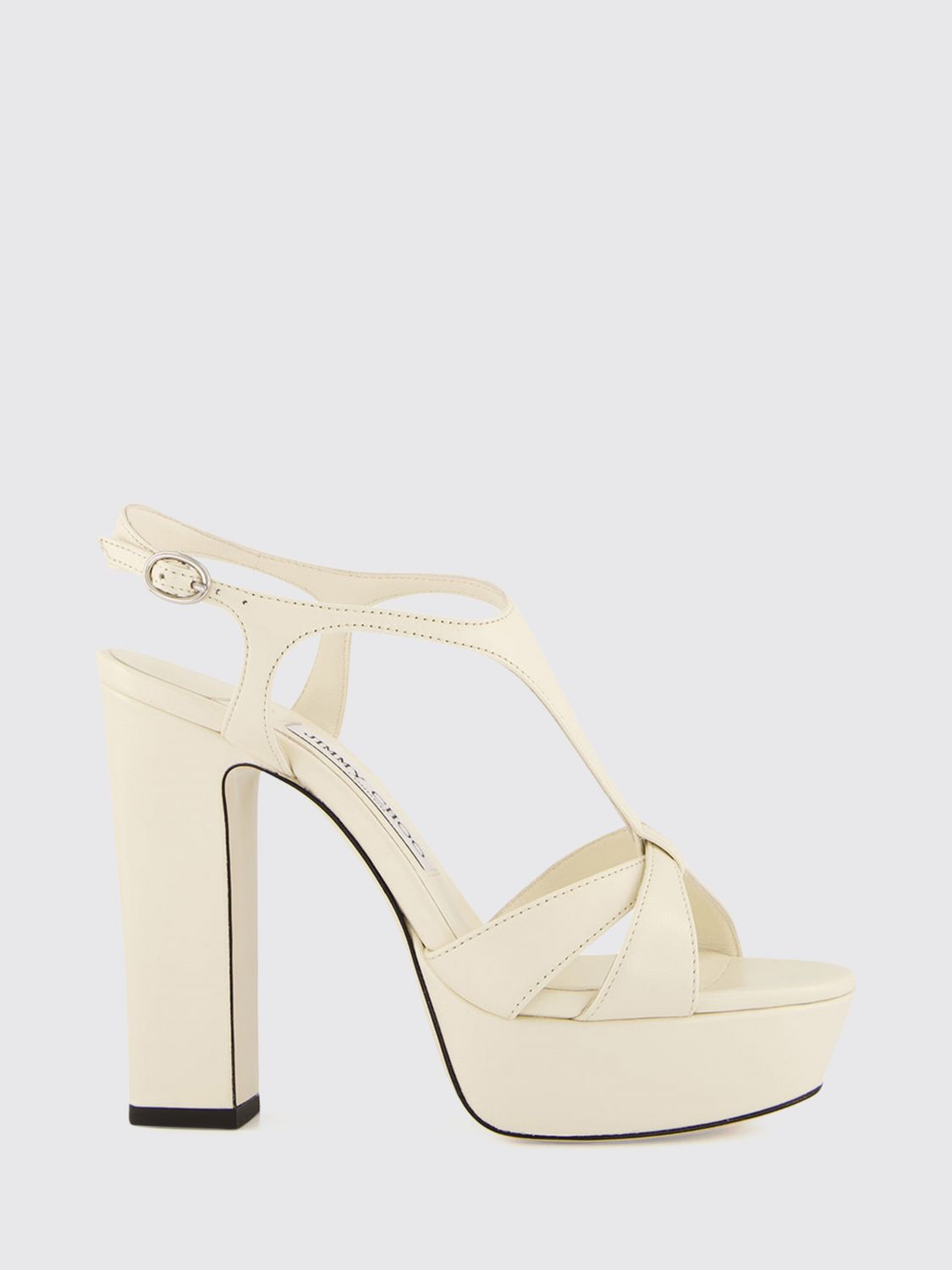 JIMMY CHOO Sandali Con Tacco Donna colore Panna