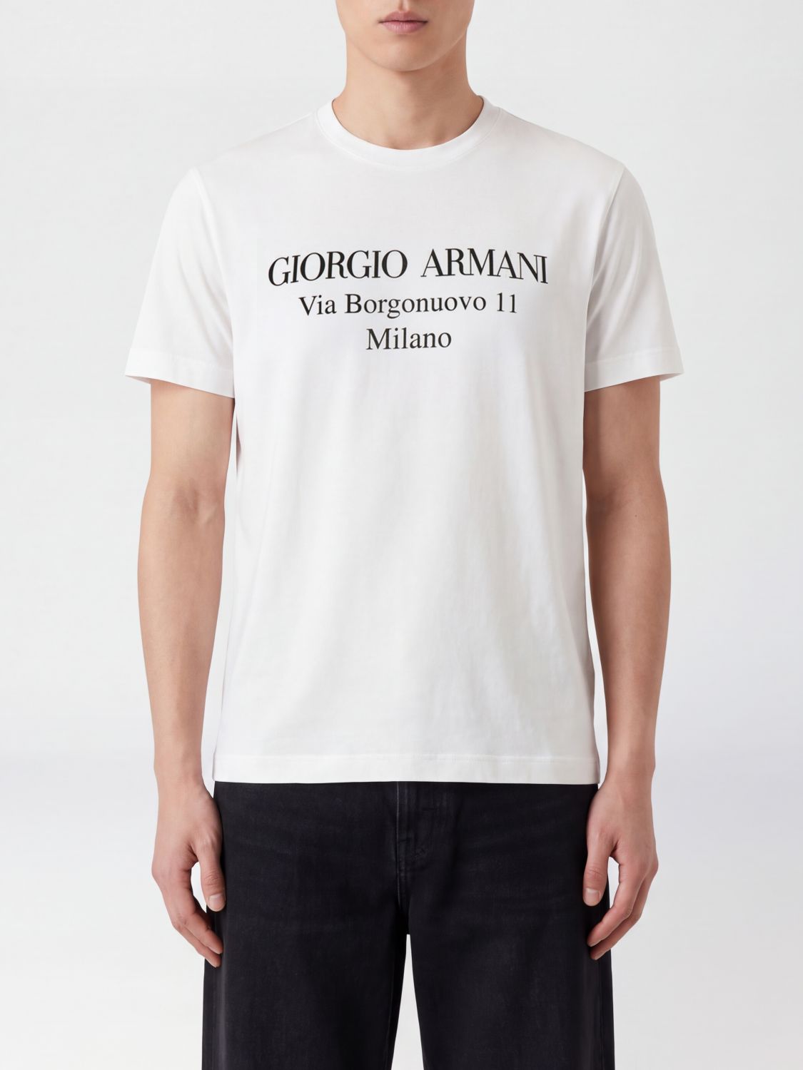 GIORGIO ARMANI T-Shirt Men color White
