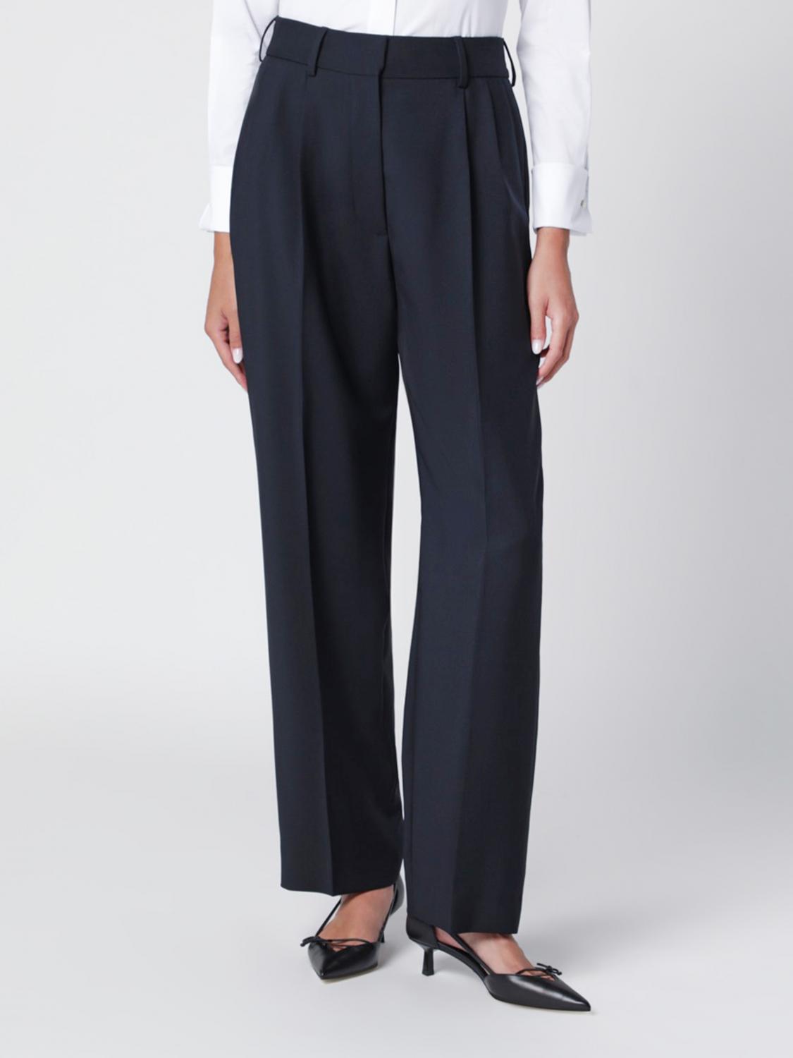 BLAZÉ MILANO Hoch taillierte Palazzo-Hose aus Schurwolle und Mohair