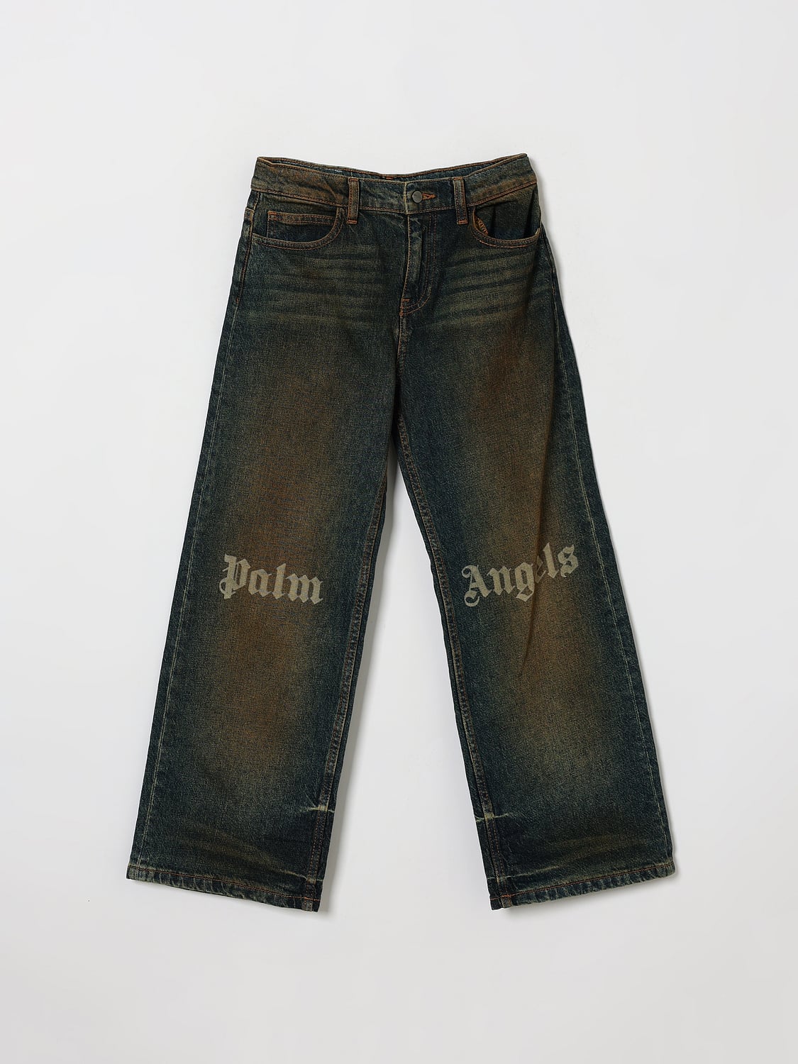 PALM ANGELS Jeans Kids color Blue