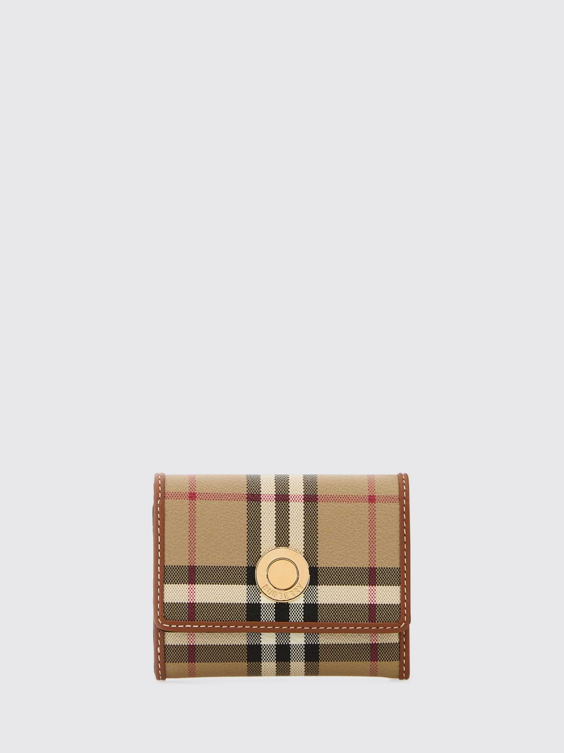 BURBERRY Wallet Woman color Brown