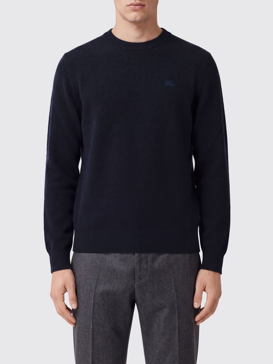 Burberry Embroidered EKD Logo Cashmere Crewneck Jumper