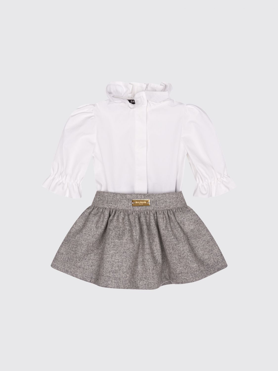 BALMAIN Romper Kids color Grey