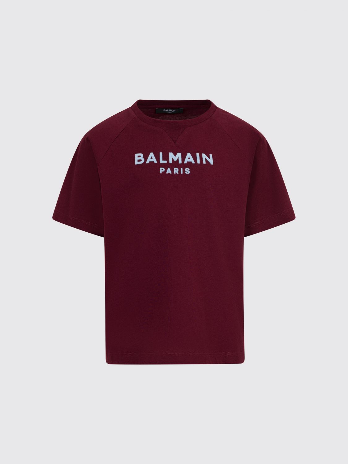 BALMAIN T-Shirt Bambino colore Bordeaux
