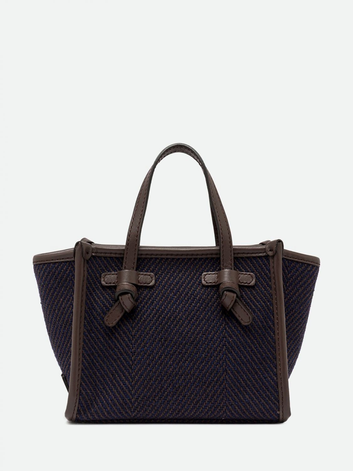 Gianni Chiarini Miss Marcella Mini Chevron Cotton Bag with Shoulder Strap · OS