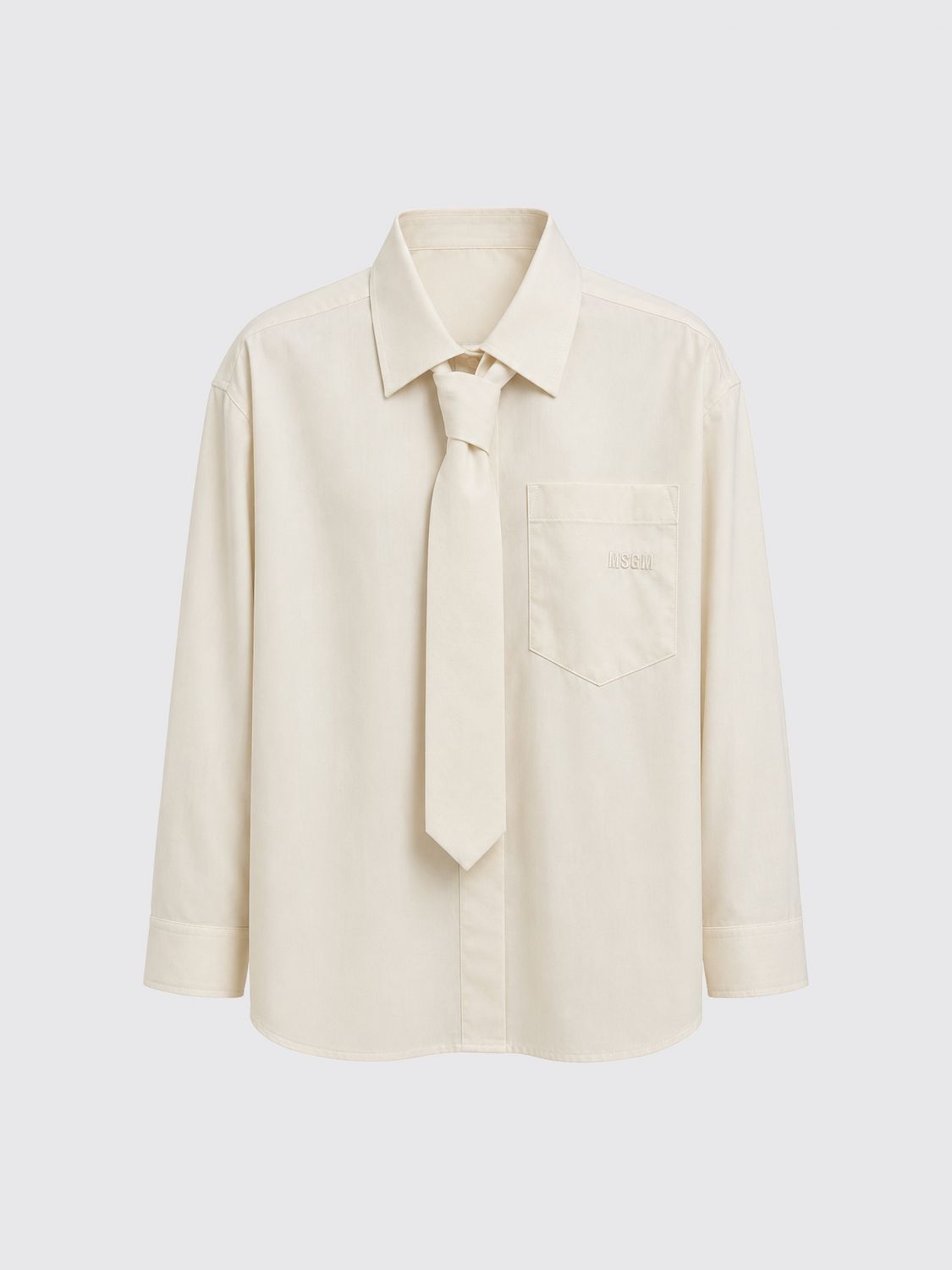 MSGM KIDS Camicia Bambino colore Panna