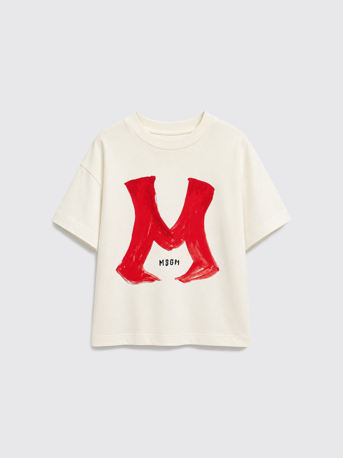 MSGM KIDS T-Shirt Kids color Yellow Cream