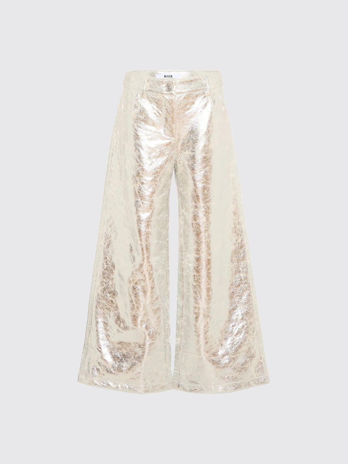 MSGM KIDS Pants Kids color Silver
