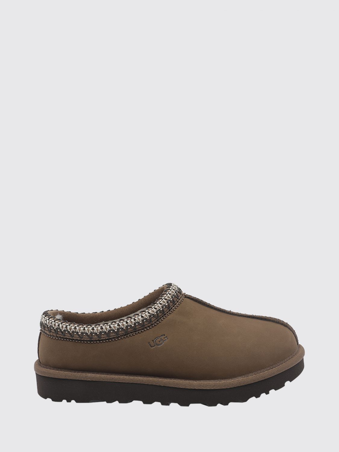 Ugg Suede Tasman Mules with Wool Lining and Signature Contrast Stitching