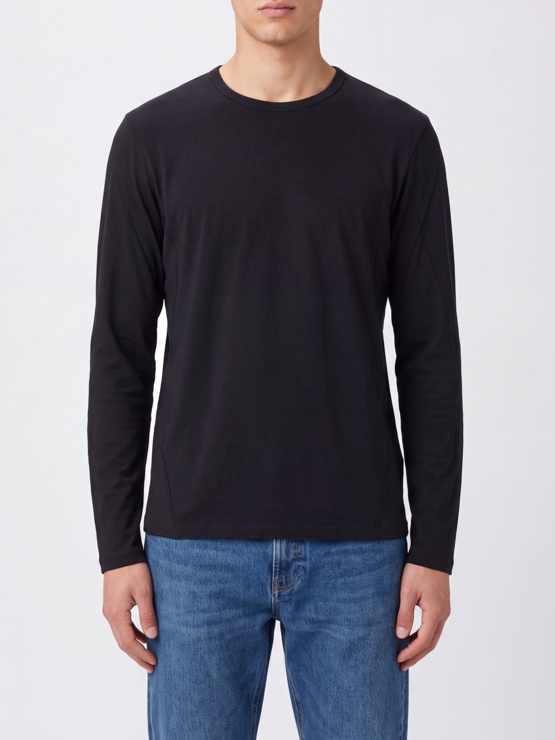 VEILANCE Long-Sleeved Wool Blend Crewneck T-Shirt