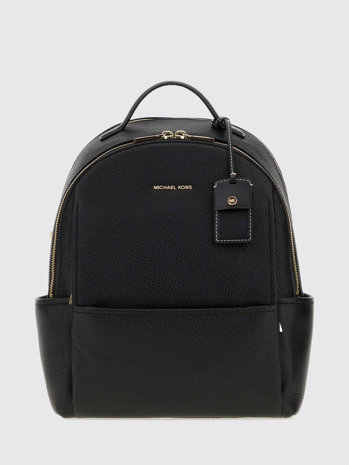 Michael Kors Sable Grained Cowhide Leather Backpack with Padded Straps Michael Kors Sable Grained Cowhide Leather Backpack with Padded Straps