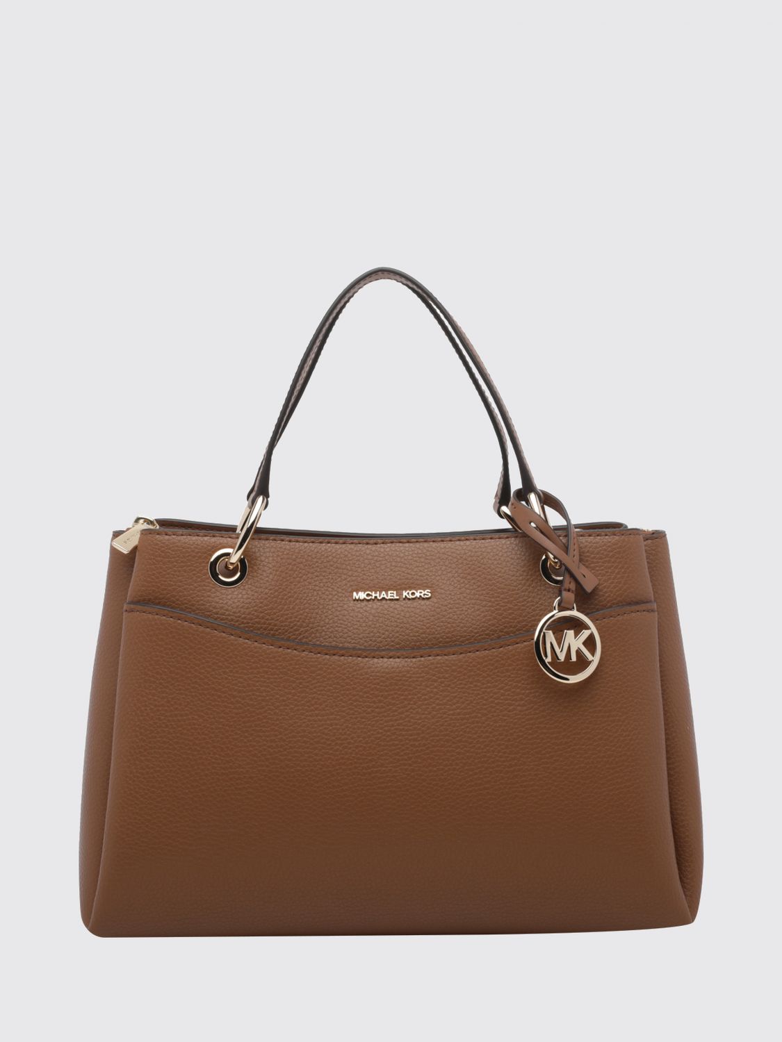 Michael Kors May Grained Leather Handbag with Removable Crossbody Strap Michael Kors May Grained Leather Handbag with Removable Crossbody Strap