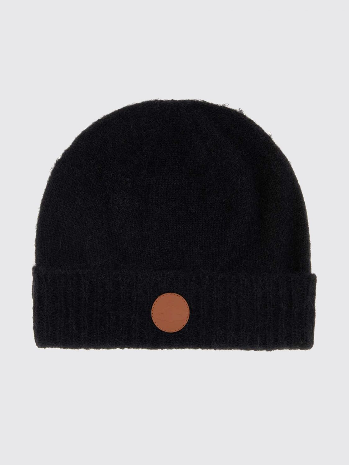 Vivienne Westwood Alpaca Wool Beanie with Applied Logo and Cuff