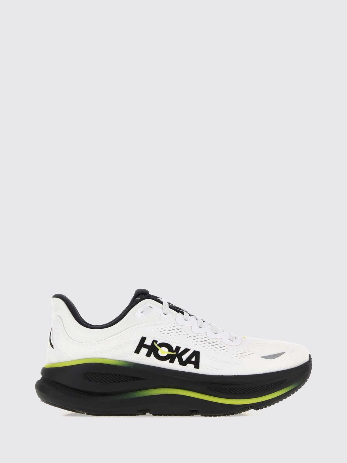 HOKA Bondi 9 Recycled Mesh Sneakers with Padded Ankle and EVA Sole
