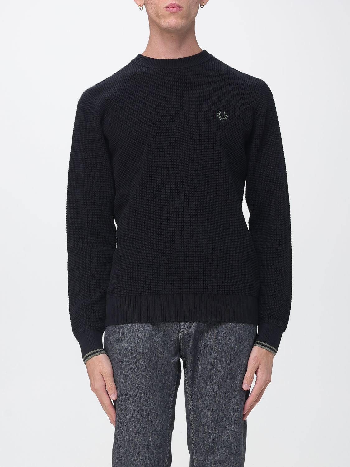 Fred Perry Sweater Men Color Black