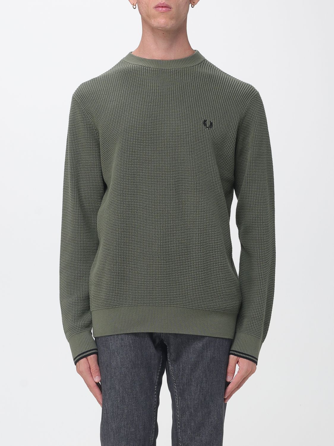 Fred Perry Sweater Men Color Green