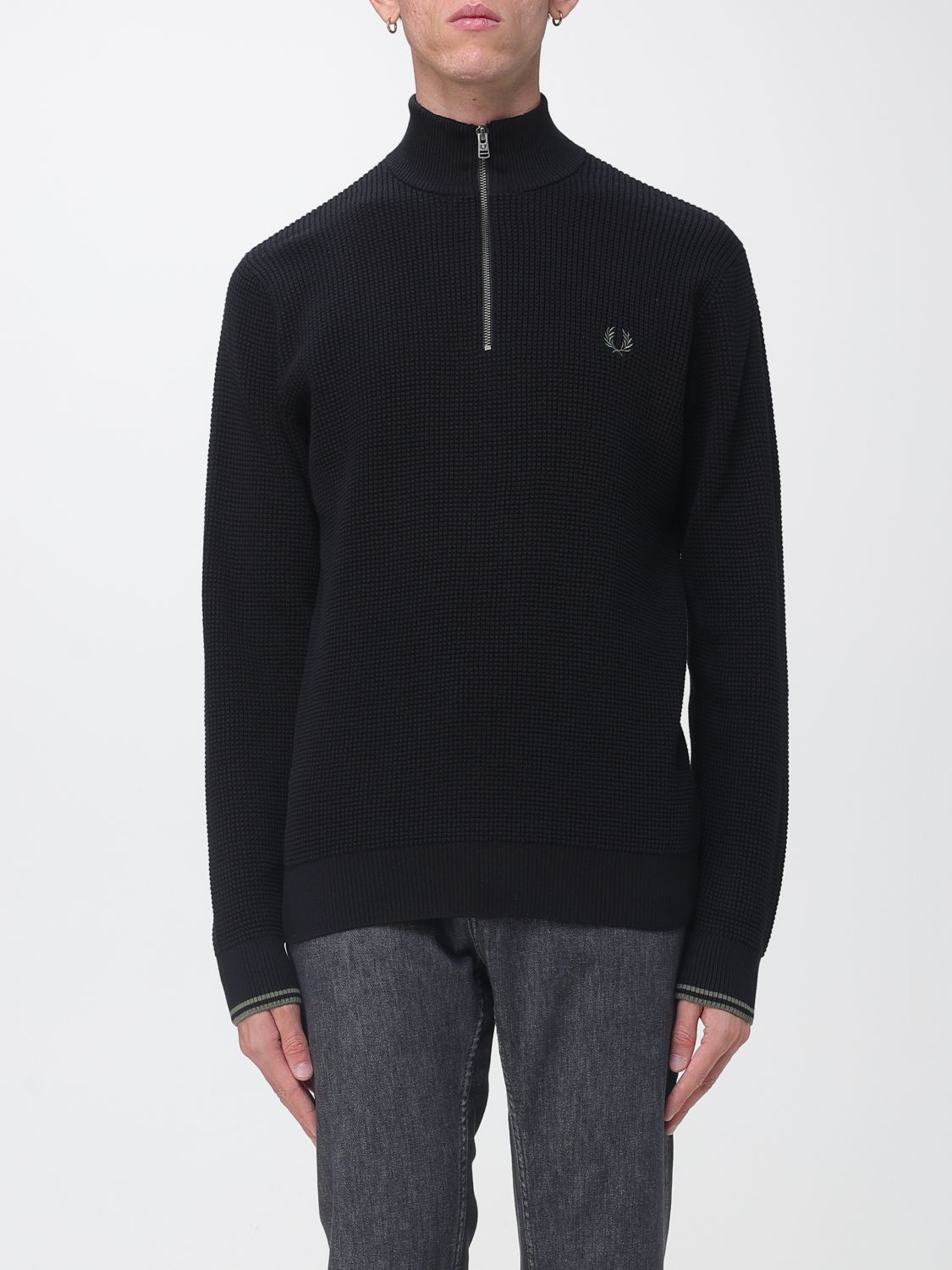 Fred Perry Sweater Men Color Black