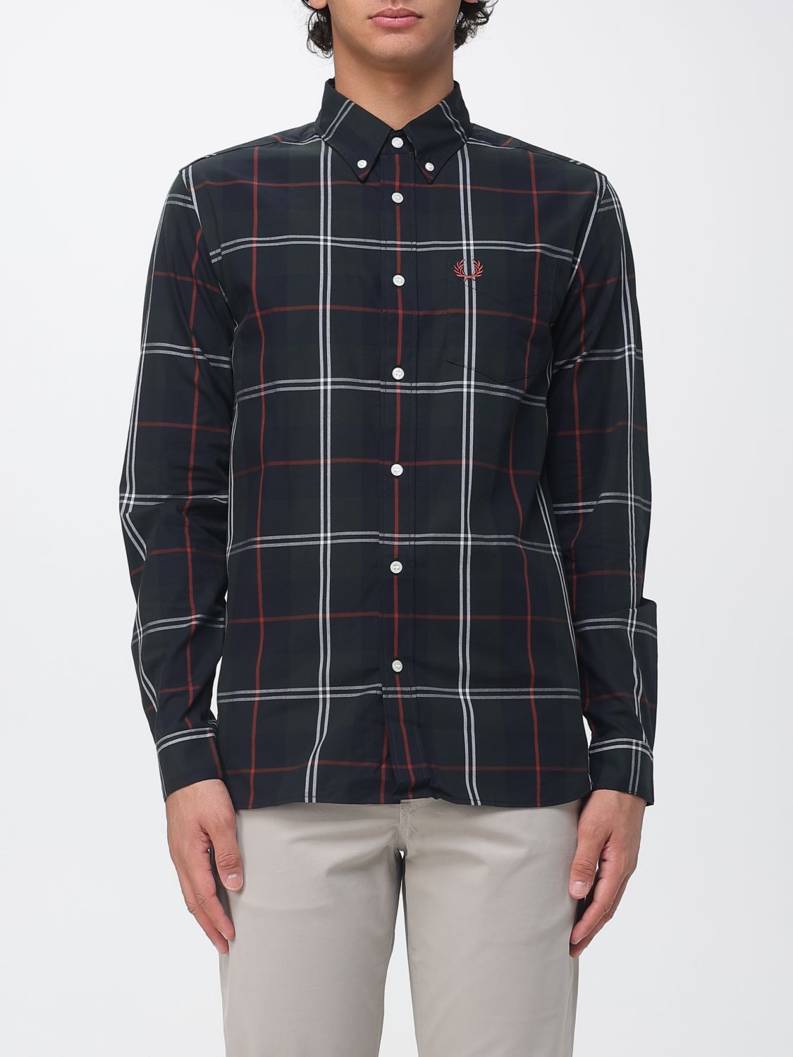FRED PERRY Camicia Uomo colore Verde