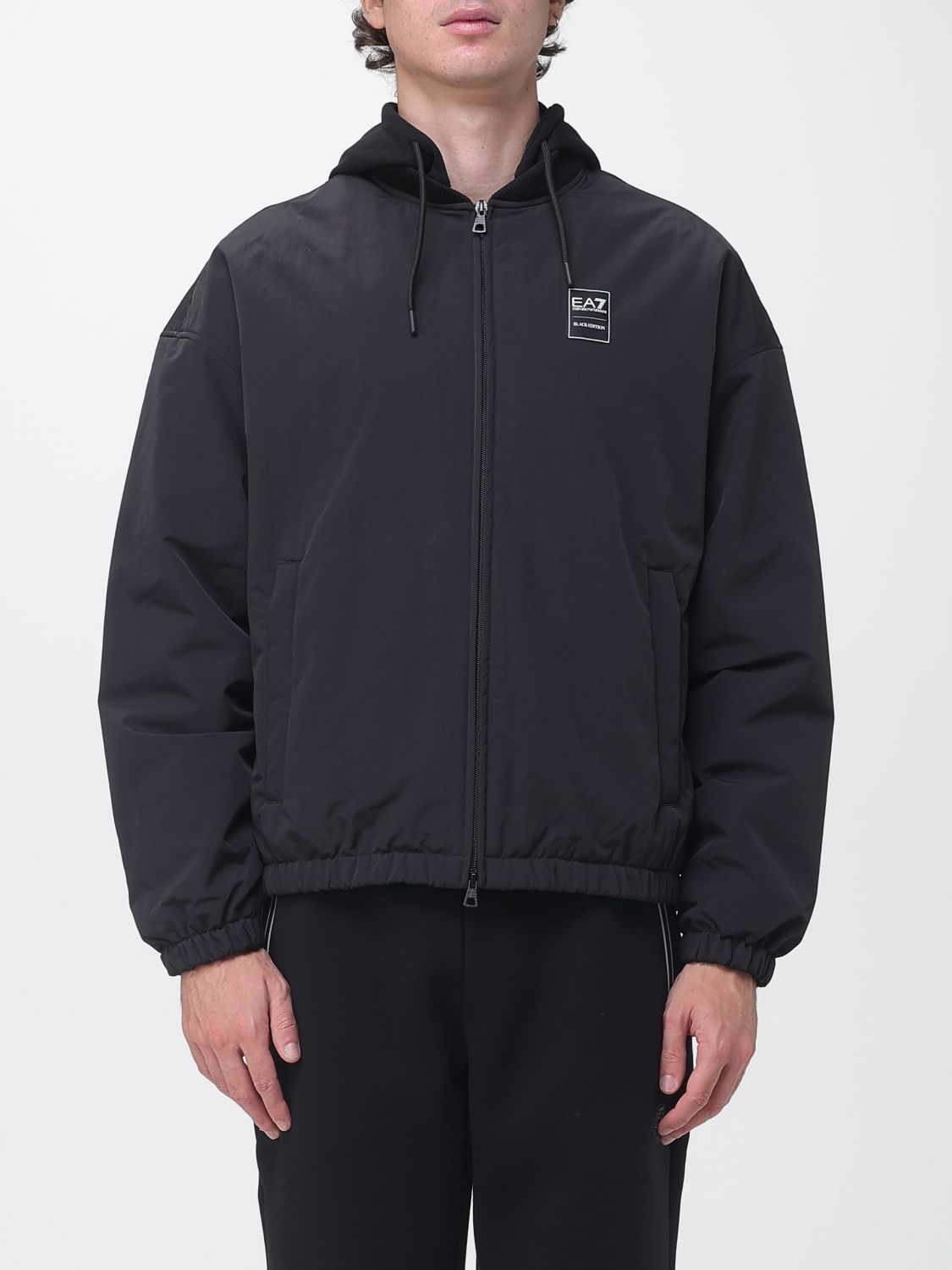 EA7 Coat Men color Black