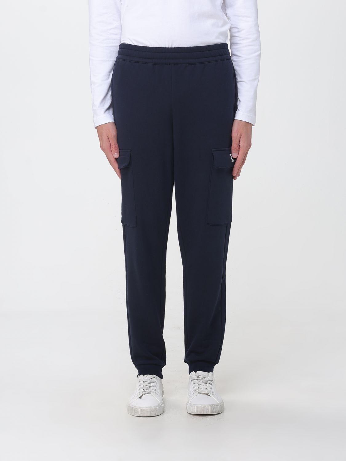 EA7 Pants Men color Blue