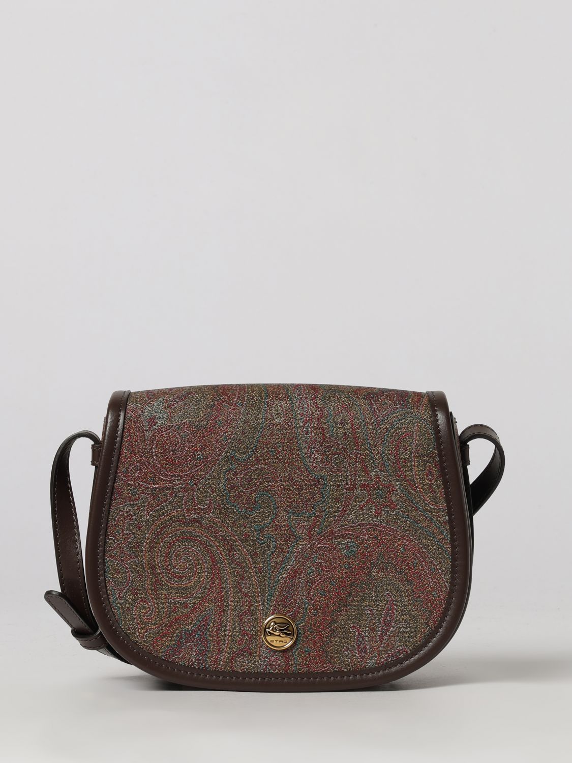 ETRO Mini Crossbody Bag in Coated Cotton with Paisley Print