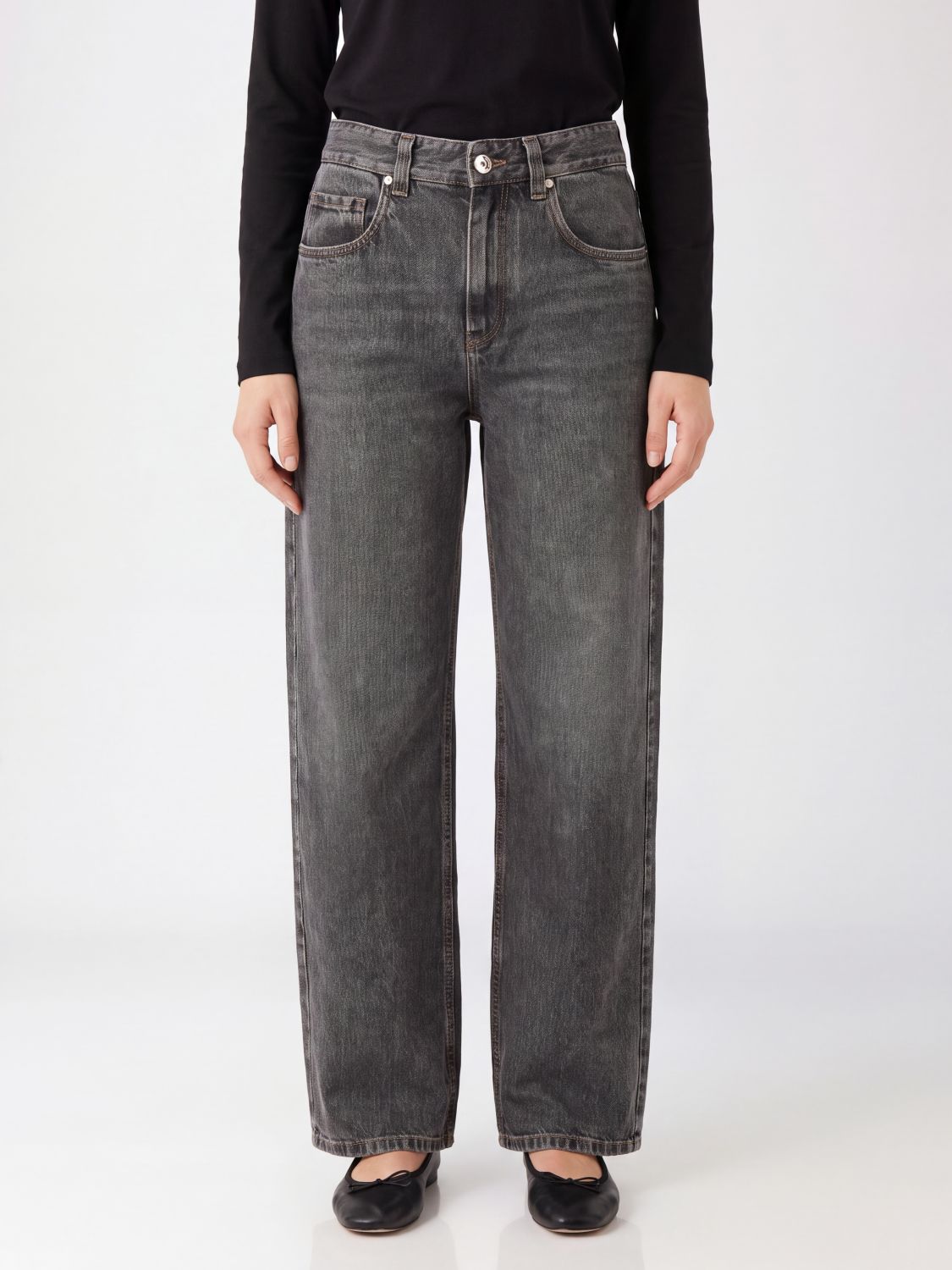BRUNELLO CUCINELLI Jeans Woman color Grey