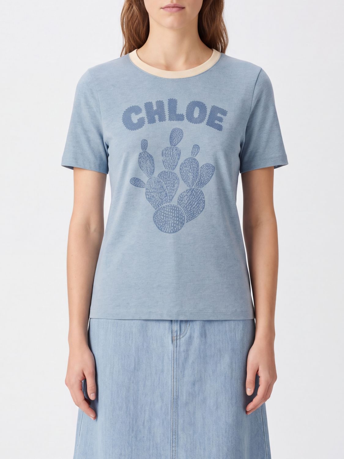 CHLOÉ T-Shirts Donna colore Blue